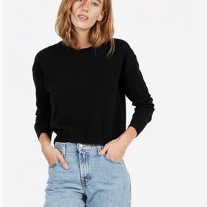 Everlane Classic Black Crew Neck Sweater